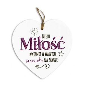 Zawieszka Serce Pan Dragon Miłość kwitnie